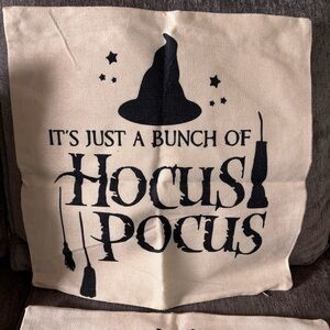 Witch Themed Decorative Pillow Cases Set of 4 NWOT